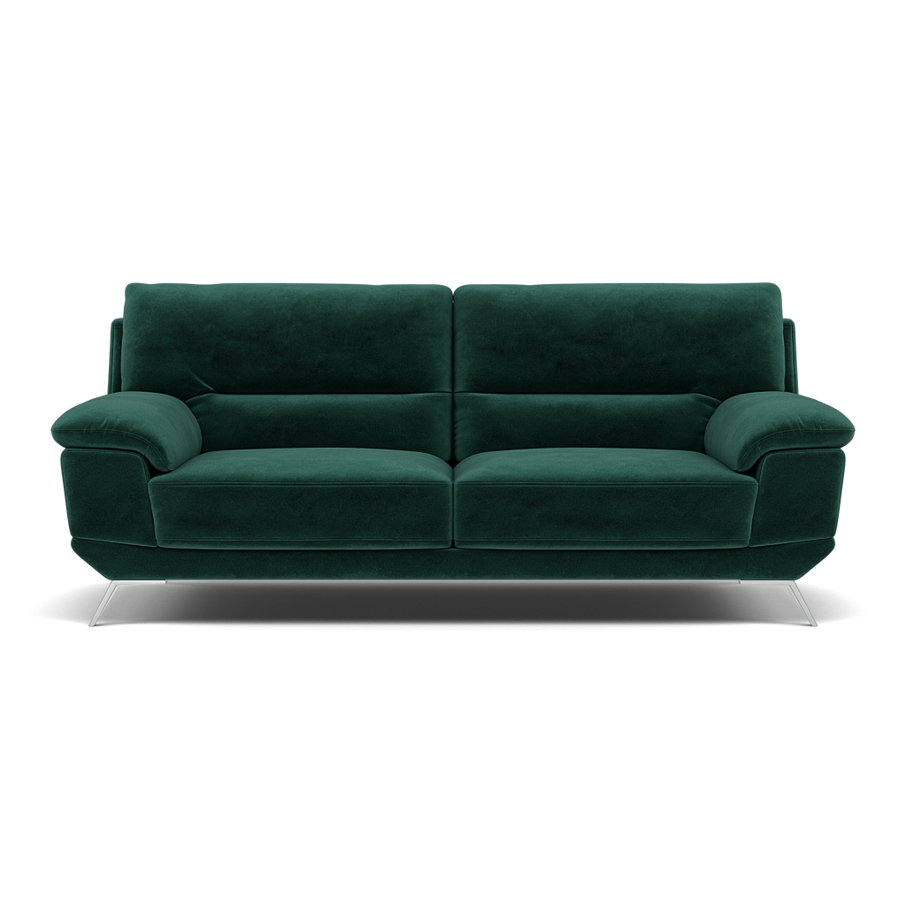 Zuco 3 Seater Sofa - 3 Seater Sofa Fabric 3 Seater Sofas Sterling Home 15 FAB-MEG-37 EMERALD GREEN