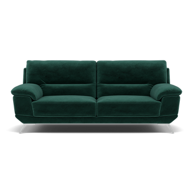 Zuco 3 Seater Sofa - 3 Seater Sofa Fabric 3 Seater Sofas Sterling Home 15 FAB-MEG-37 EMERALD GREEN