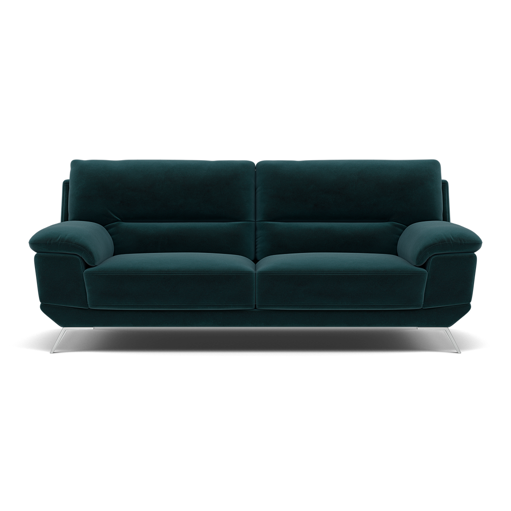 Zuco 3 Seater Sofa - 3 Seater Sofa Fabric 3 Seater Sofas Sterling Home 14 FAB-MEG-36 LAKE GREEN