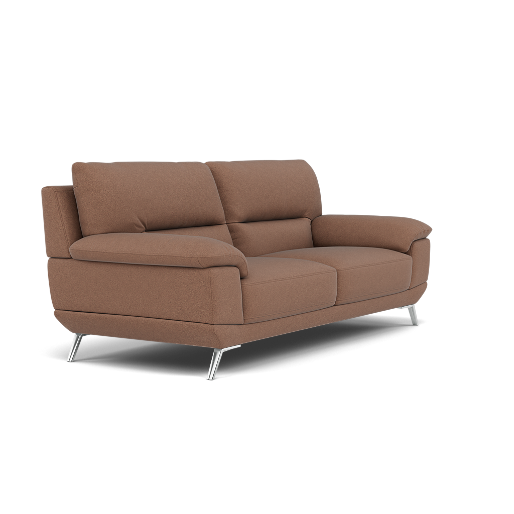 Zuco 3 Seater Sofa - 3 Seater Sofa Fabric — BFA-BLJ-04 TOBACCO, gallery image 1
