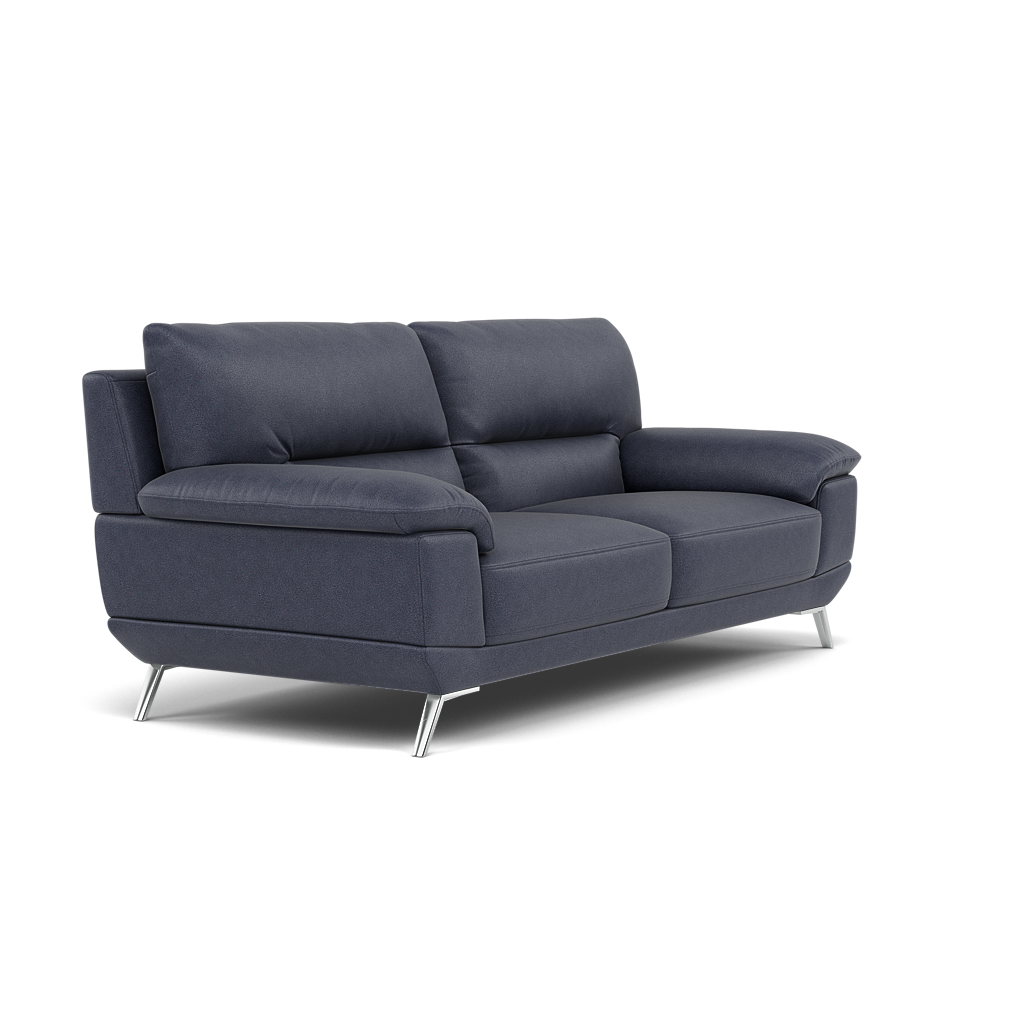 Zuco 3 Seater Sofa - 3 Seater Sofa Fabric — BFA-BLJ-08  PACIFIC BLUE, gallery image 1