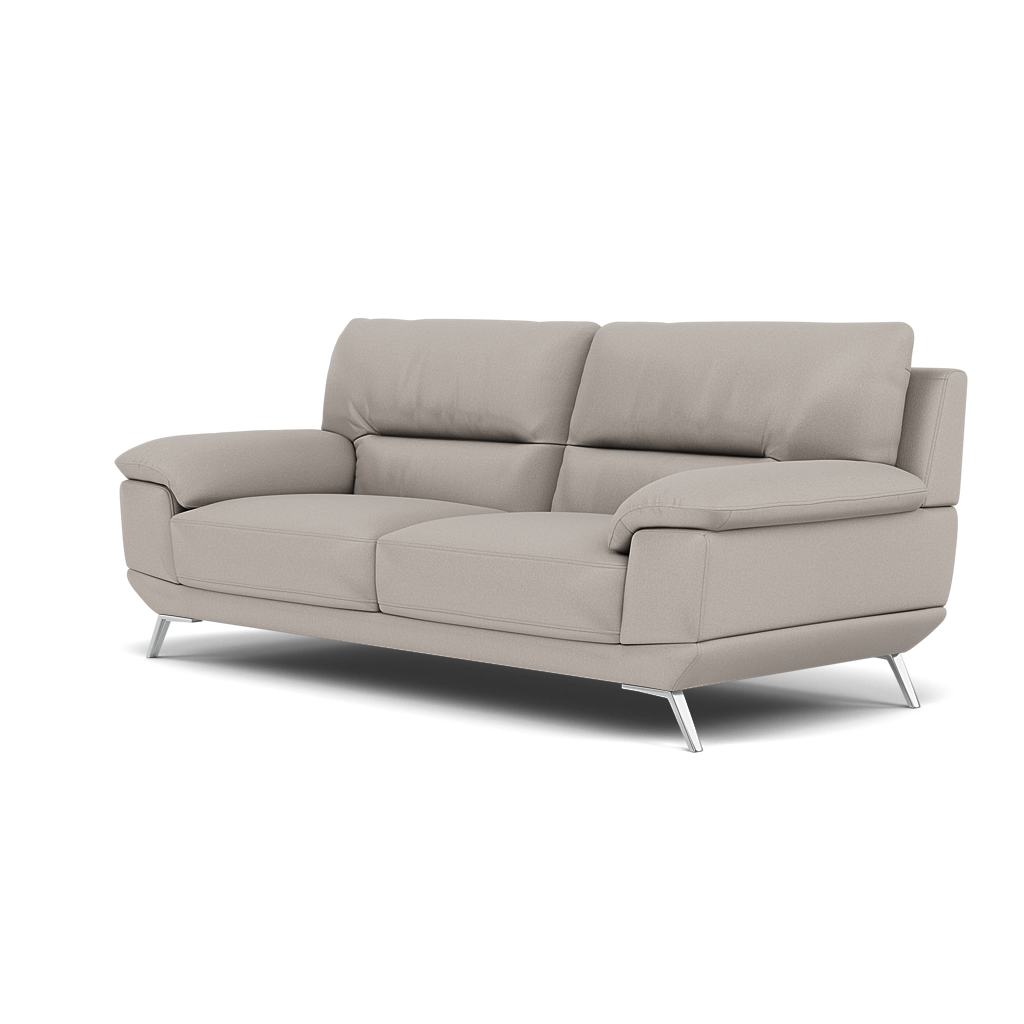 Zuco 3 Seater Sofa - 3 Seater Sofa Fabric — BFAMAD-02 SILVER GREY, gallery image 3