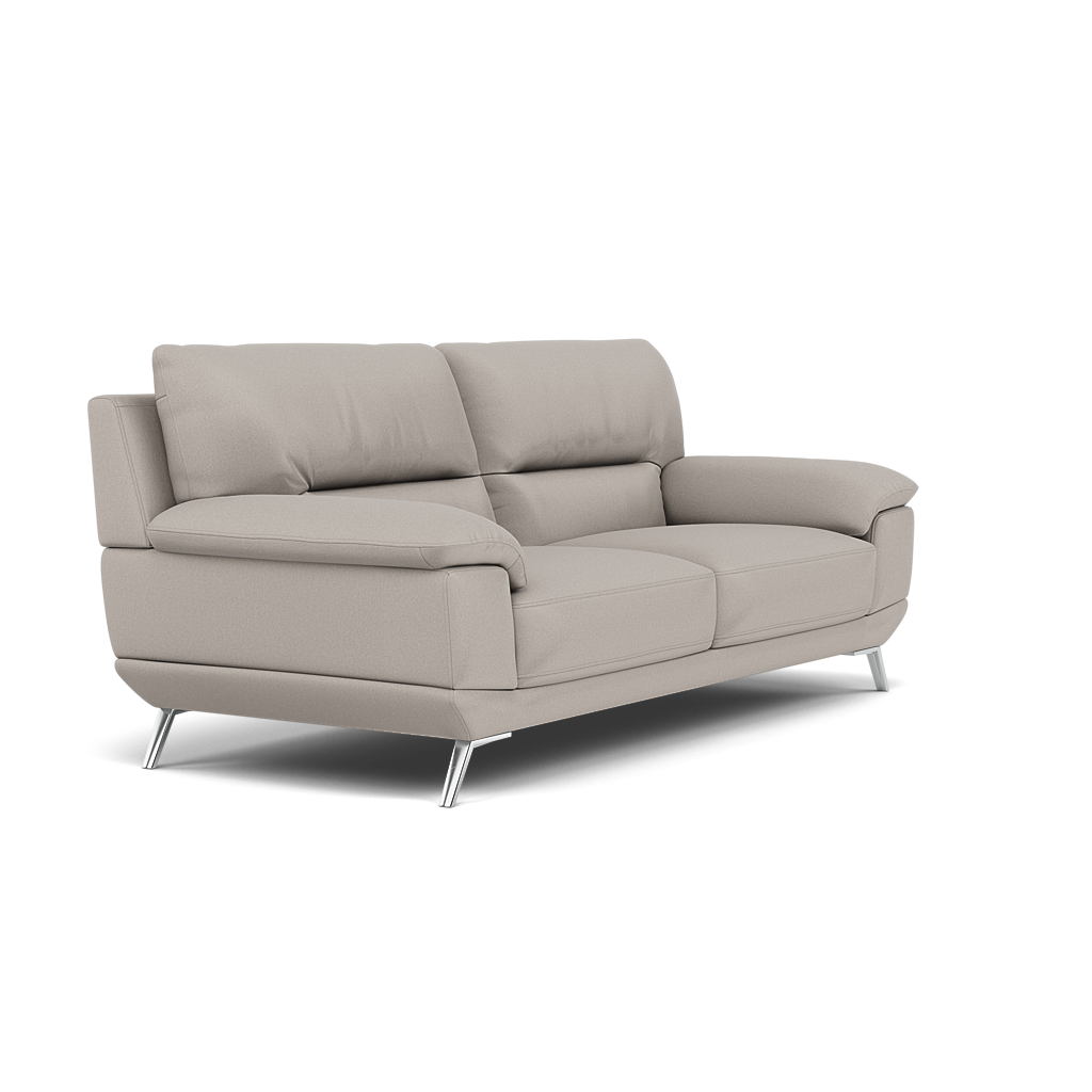 Zuco 3 Seater Sofa - 3 Seater Sofa Fabric — BFAMAD-02 SILVER GREY, gallery image 1