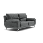 Zuco 3 Seater Sofa - 3 Seater Sofa Fabric — FAB-MEG-20  PEWTER, gallery image 1