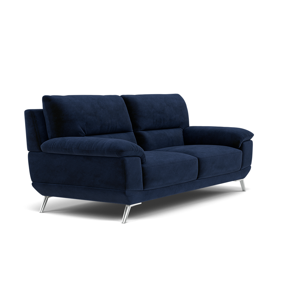 Zuco 3 Seater Sofa - 3 Seater Sofa Fabric — FAB-MEG-28  NAVY, gallery image 1