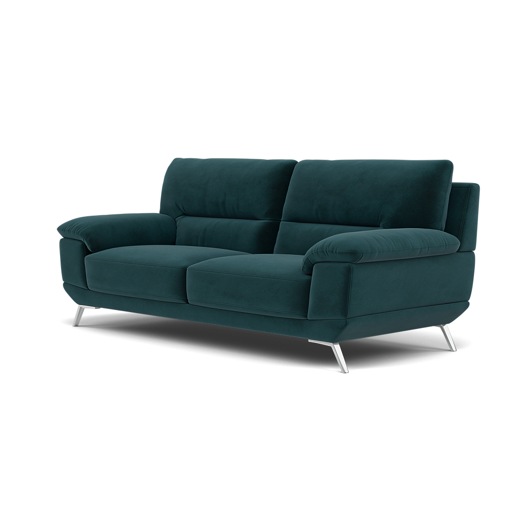 Zuco 3 Seater Sofa - 3 Seater Sofa Fabric — FAB-MEG-36  LAKE GREEN, gallery image 3