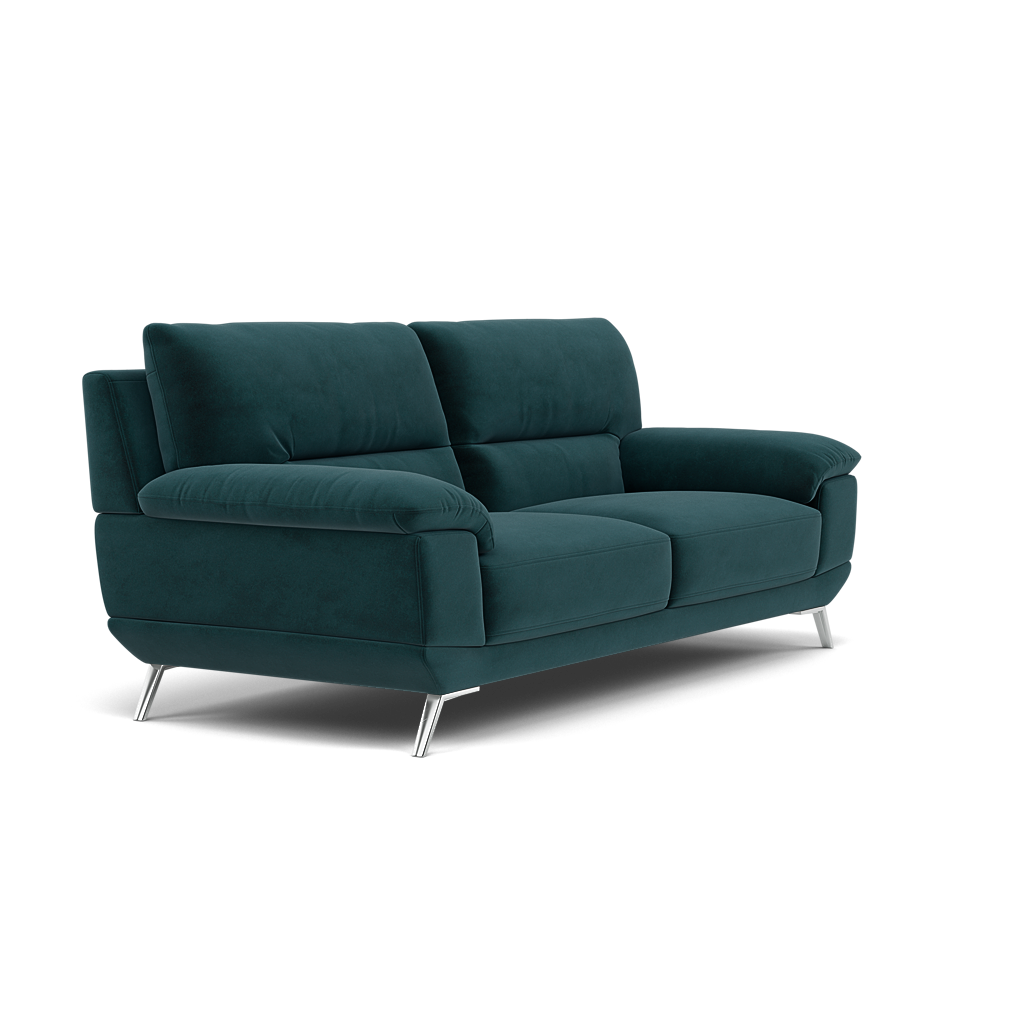 Zuco 3 Seater Sofa - 3 Seater Sofa Fabric — FAB-MEG-36  LAKE GREEN, gallery image 1