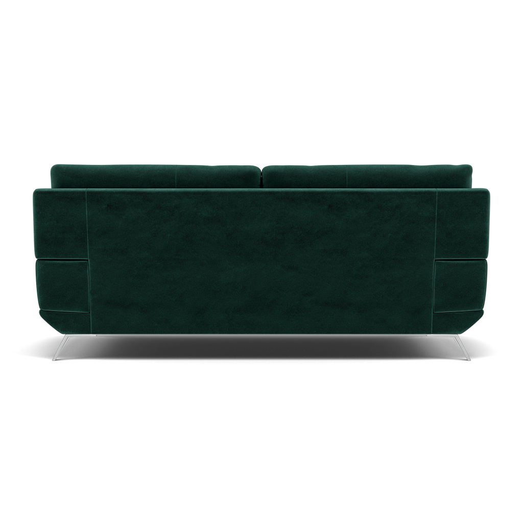 Zuco 3 Seater Sofa - 3 Seater Sofa Fabric — FAB-MEG-37  EMERALD GREEN, gallery image 2