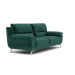 Zuco 3 Seater Sofa - 3 Seater Sofa Fabric — FAB-MEG-37  EMERALD GREEN, gallery image 1