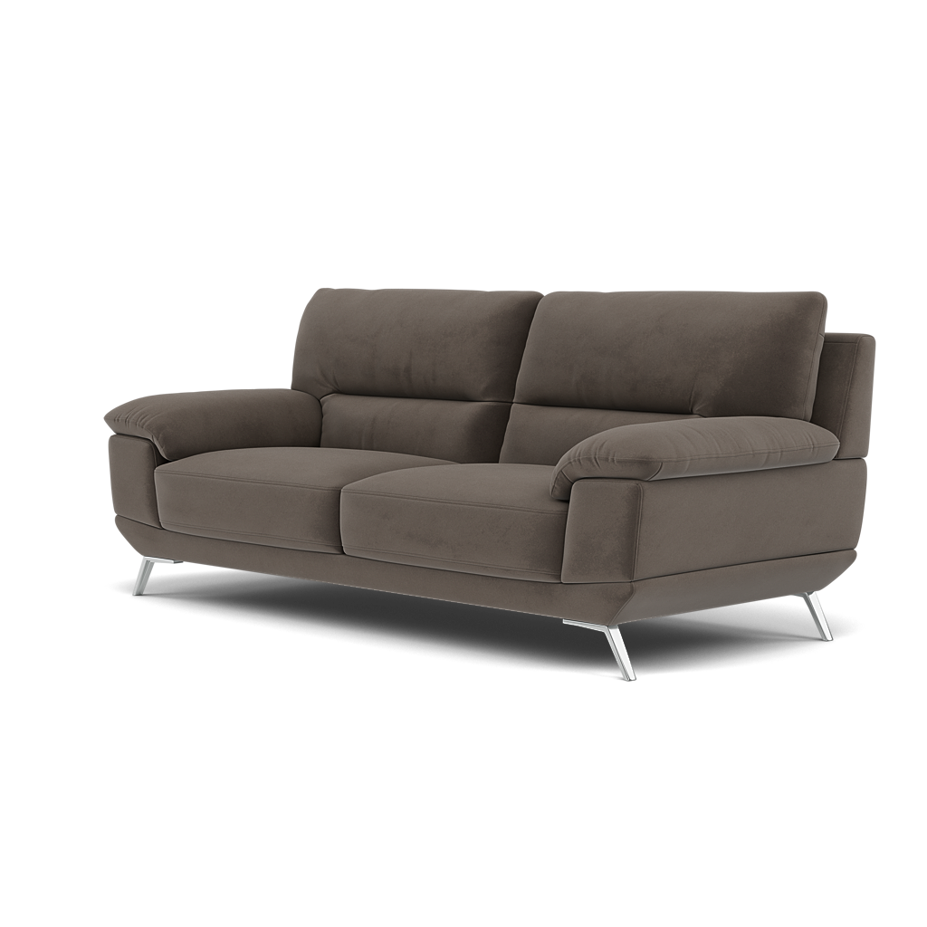 Zuco 3 Seater Sofa - 3 Seater Sofa Fabric — FAB-MEG-51  DK TAUPE, gallery image 3