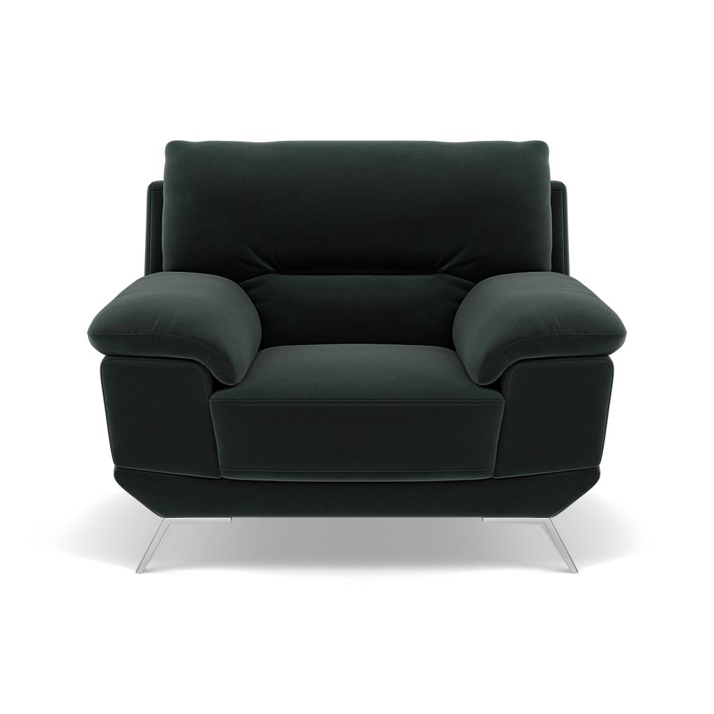 Zuco Armchair - Armchair Fabric Sterling Home 8 FAB-MEG-21 CHARCOAL GREY