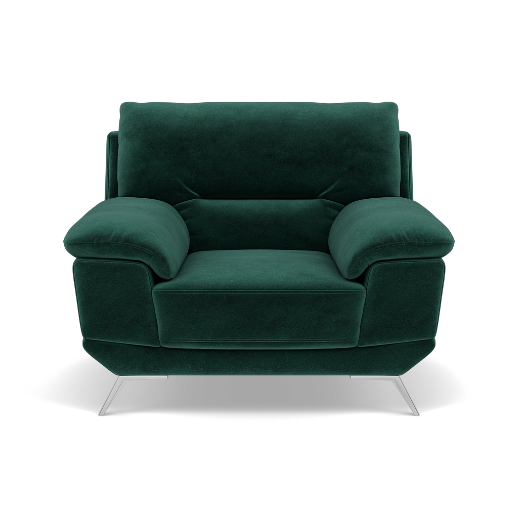 Zuco Armchair - Armchair Fabric Sterling Home 13 FAB-MEG-37 EMERALD GREEN
