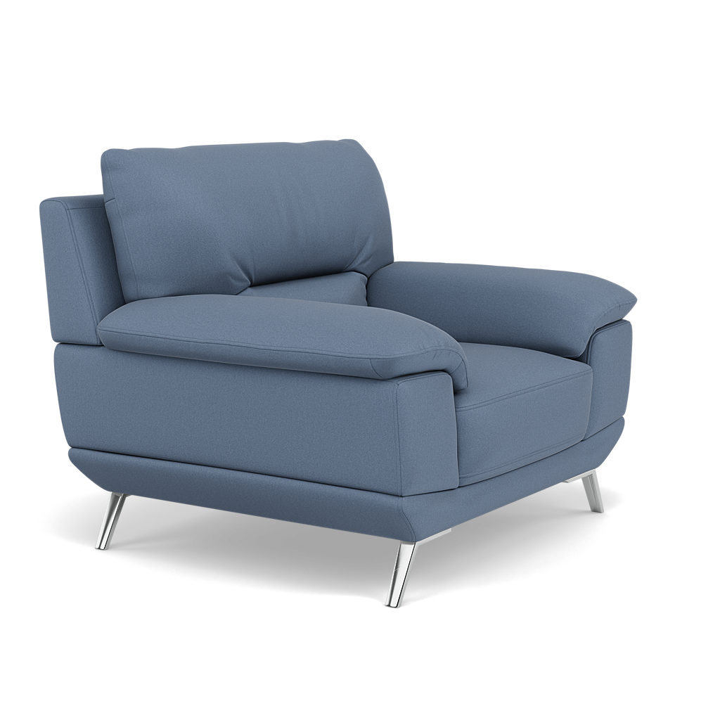 Zuco Armchair - Armchair Fabric — BFA-MAD-08 PACIFIC BLUE, gallery image 1