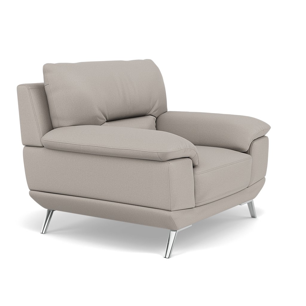 Zuco Armchair - Armchair Fabric — BFAMAD-02 SILVER GREY, gallery image 1