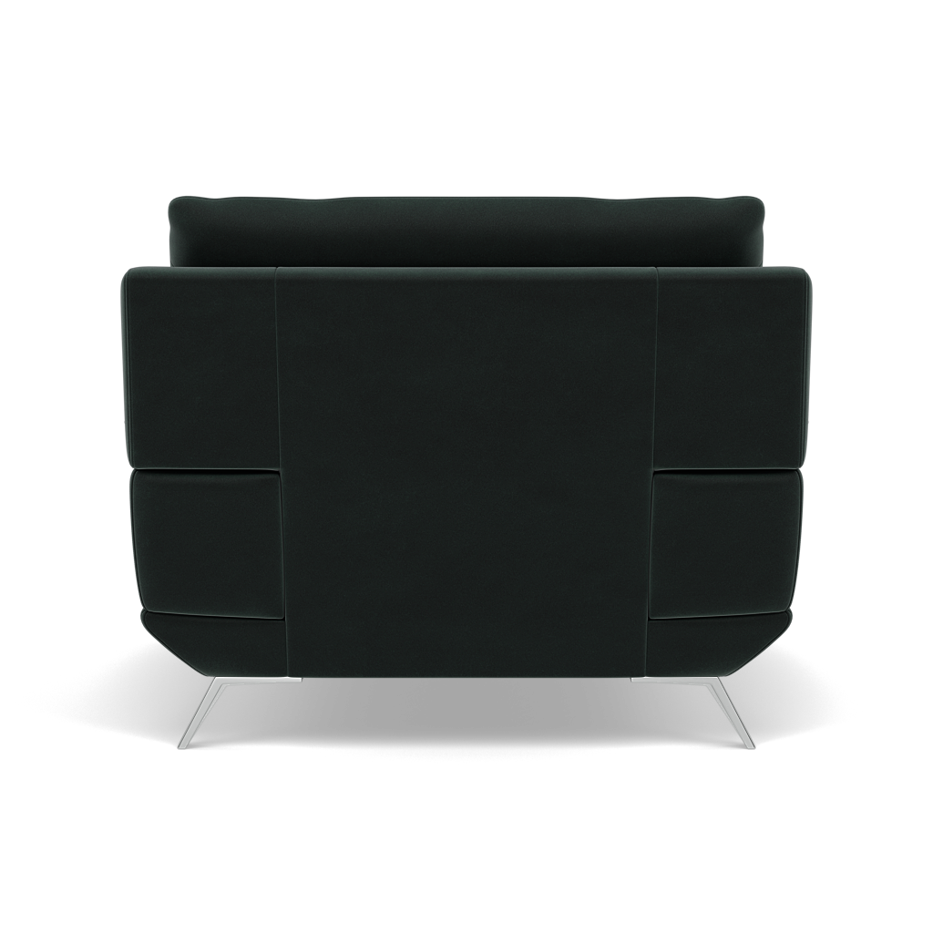 Zuco Armchair - Armchair Fabric — FAB-MEG-21  CHARCOAL GREY, gallery image 2