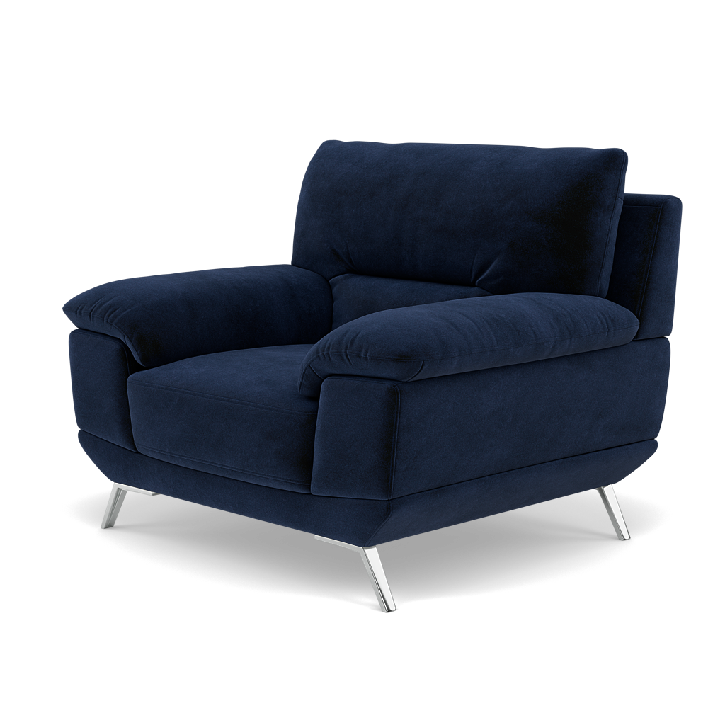 Zuco Armchair - Armchair Fabric — FAB-MEG-28  NAVY, gallery image 3