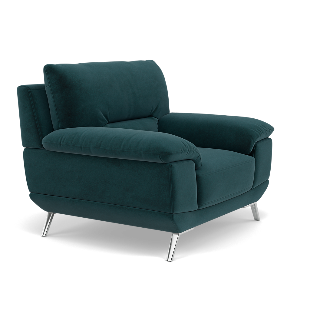 Zuco Armchair - Armchair Fabric — FAB-MEG-36  LAKE GREEN, gallery image 1