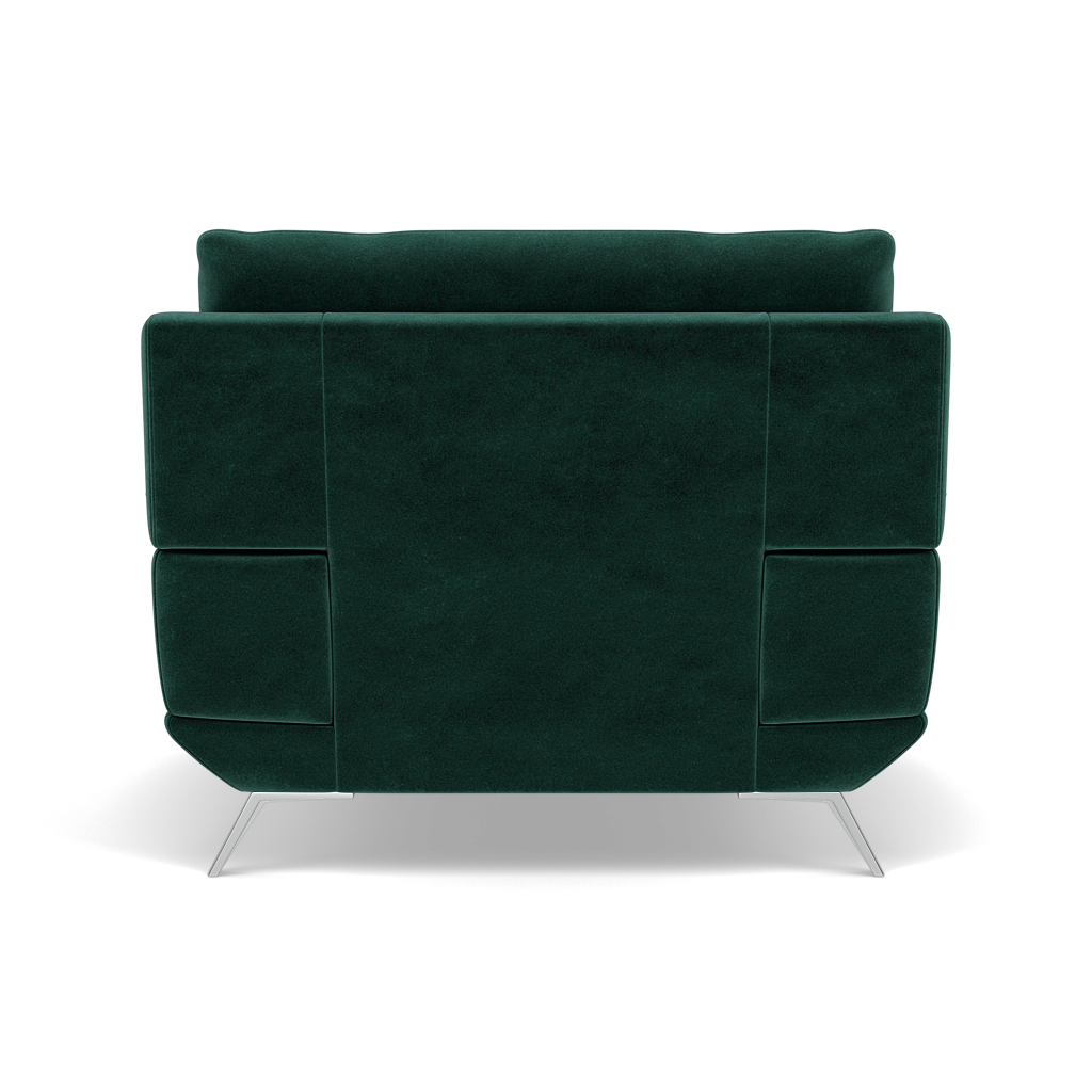 Zuco Armchair - Armchair Fabric — FAB-MEG-37  EMERALD GREEN, gallery image 2