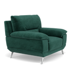 Zuco Armchair - Armchair Fabric — FAB-MEG-37  EMERALD GREEN, gallery image 1