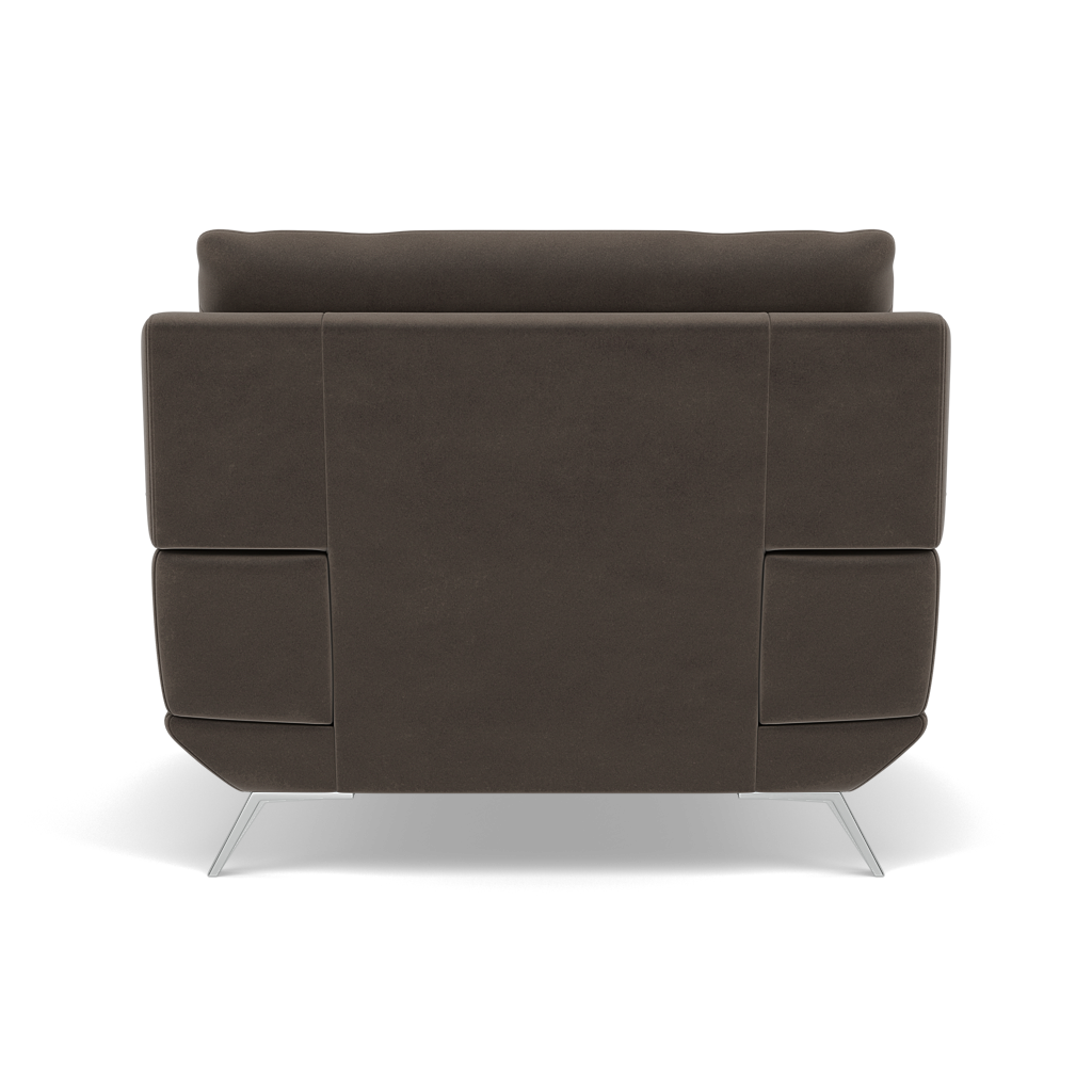 Zuco Armchair - Armchair Fabric — FAB-MEG-51  DK TAUPE, gallery image 2