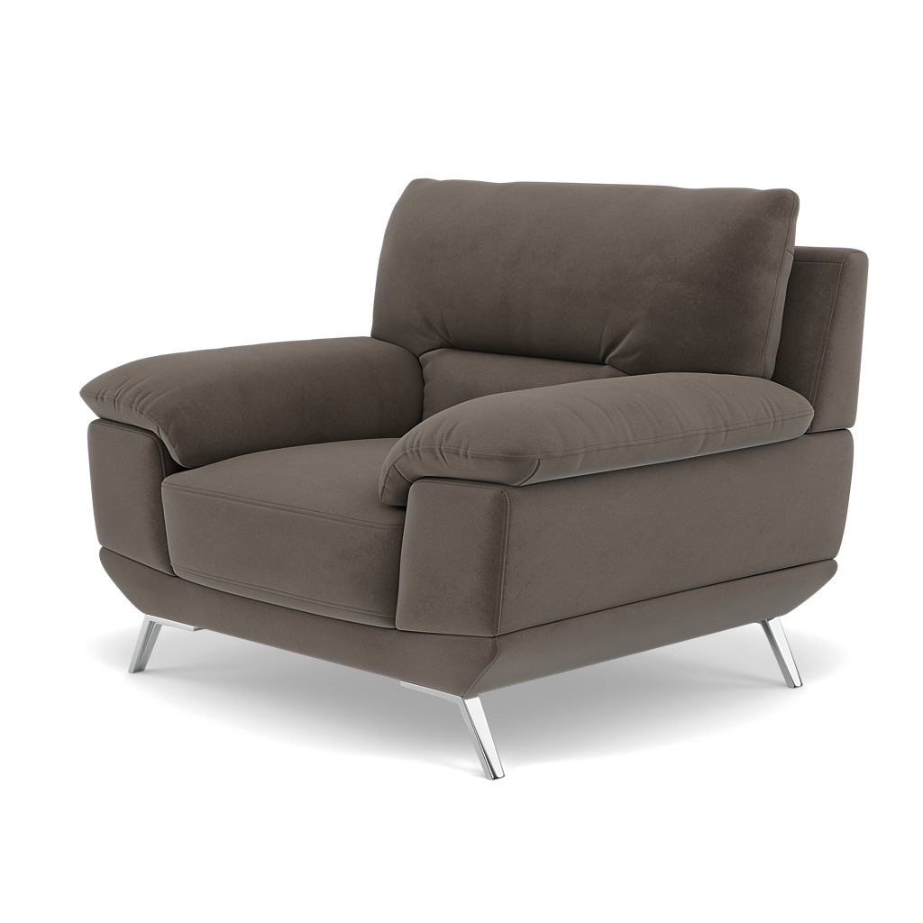 Zuco Armchair - Armchair Fabric — FAB-MEG-51  DK TAUPE, gallery image 3