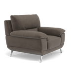 Zuco Armchair - Armchair Fabric — FAB-MEG-51  DK TAUPE, gallery image 1