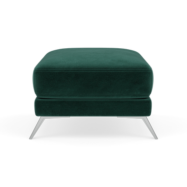 Zuco Footstool - Footstool Fabric Footstools Sterling Home 13 FAB-MEG-37 EMERALD GREEN